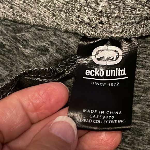NWT ECKO UNLTD. HEATHER GRAY JOGGER PANTS MEN’S SZ M, 3 pockets, elastic waist. - Picture 6 of 16